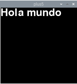 Mostrar un texto.